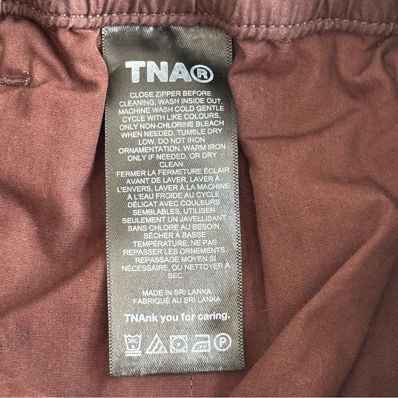 Aritzia Tna Sz XS Squad Pocket Parachute Pant Brown - Picture 9 of 15